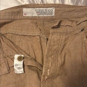 Guess Men's Brown Denim Jeans